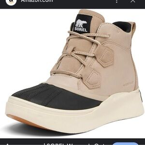 Sorel Womens Tan and Black Waterproof Boots SZ 7